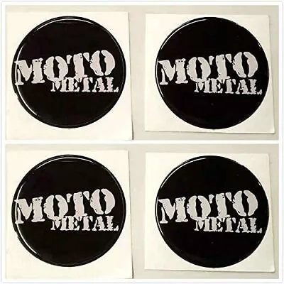 4x Moto Metal EMBLEM LOGO WHEEL RIM HUB CENTER CAP STICKERS 2.36'' • $16.99