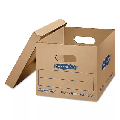 Bankers Box SmoothMove Classic Small Moving Boxes 15l X 12w X 10h Kraft/Blue • $28.60