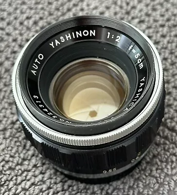 Yashica Auto Yashinon 5.5cm 55mm F2 Manual Focus Lens. Excellent Condition • $210
