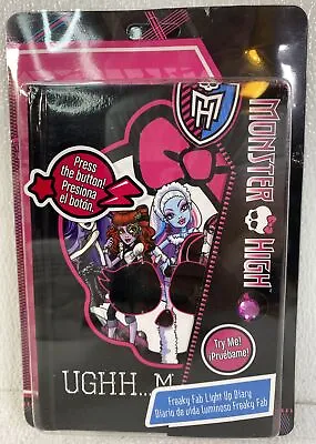 Monster High - Freaky Fab Light Up Diary (Mattel 2013) *NEW* 4.9 X6.9  192 Page • $17.99
