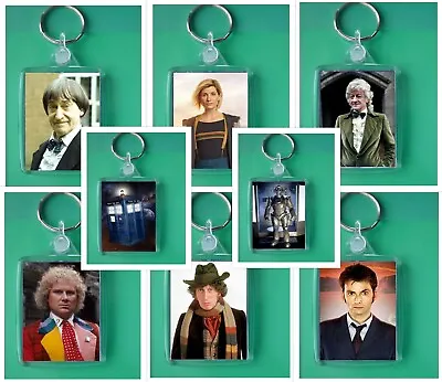 Classic TV DR WHO Doctor Actors Actresses Photo Keyring • £2.20