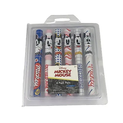 Disney Mickey Mouse Pens “2020” 6-Pack Mickey Faces Pen Set Innovative Designs • $14.95