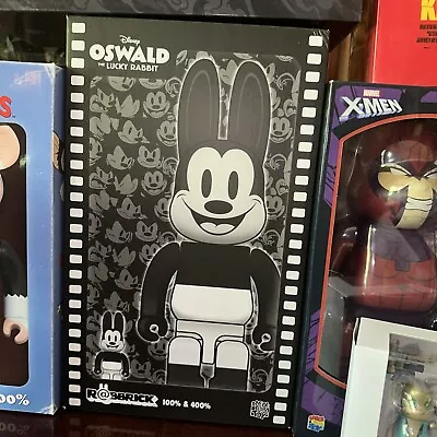 Medicom 400% + 100% Bearbrick ~ Disney Oswald The Lucky Rabbit R@bbrick Rabbrick • $134