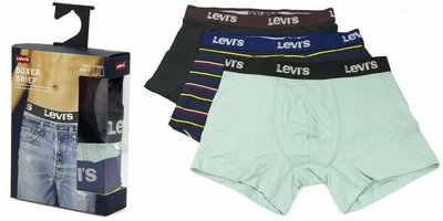 £26.08 • Buy Levi's Men's (3pk) Boxer Briefs Underwear Black/Blue Size S, M, XL 