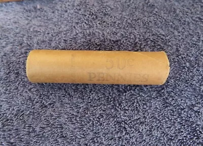 1969-D **Original Bank Wrapped ** Uncirculated Lincoln Cent Roll - OBW Penny -. • $10.99