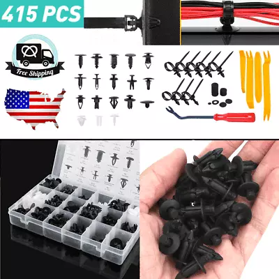 Replacement Black Clips Car Door Push Bumper Trim Body Retainer Assortment Parts • $22.79