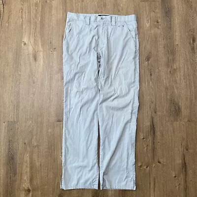 Oakley Mens 34X30 Golf Pants Chino Lightweight Stretch Breathable Leg Slits • $21.50