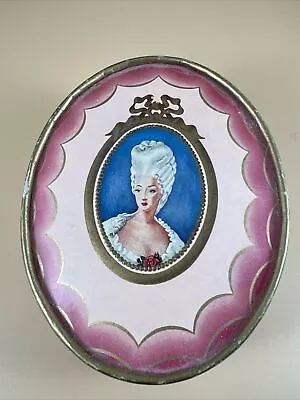 Vintage Face Powder Petal Pink Du Barry Hudnut - NY Oval Box Approx. 1/3 Full • $20.95