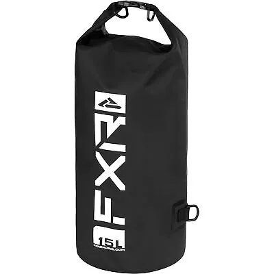 FXR Dry Bag Waterproof Roll-Up Closure D-Ring Off-Road Gear Black/White • $59.99