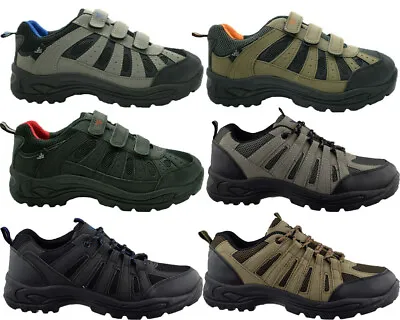 New Mens Hiking Boots Walking Ankle Hi Tops Trail Trekking Trainers Shoes Sizes • £21.95