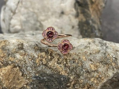 £150 • Buy Official Welsh Clogau 9ct Rose Gold Jewel Bloom Ring £390 Off! SIZE M