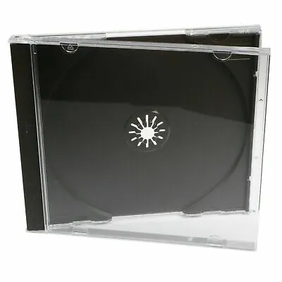 15 Single CD Jewel Case Black 10.4mm Spine New Relplcement Cover • £10.95