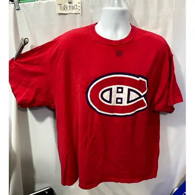 Old Time Hockey T-Shirt Men's XXL Red Cotton NHL Montreal Canadiens Crew Neck • $27