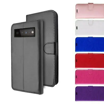 Case For Google Pixel 8 8Pro 7a 6a 7 6 Leather Flip Slim Wallet Book Phone Cover • £3.39