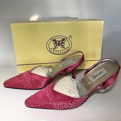 Woman’s Shoes. Pink Heels RRP £40 Fuchsia Shoes Size Uk 4 - Eu 37 • £20