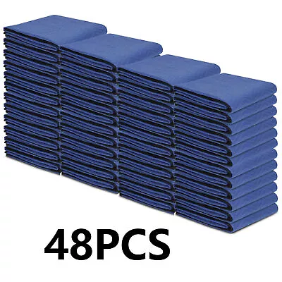 48 Pack Moving Blankets Pro Economy Blue Shipping Furniture Pads  80  X 72  • $204.58