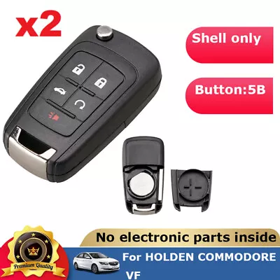 2X For HOLDEN COMMODORE VF 5 Button Remote Flip Key Blank Shell/Case/Enclosure • $12.02