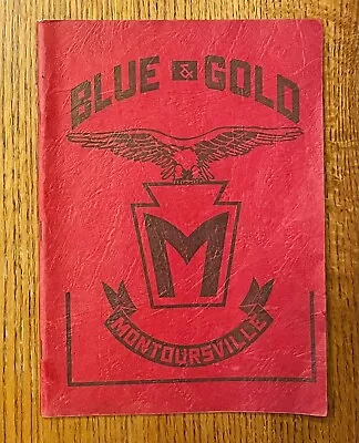 Vintage 1941 Montoursville Area High School Yearbook PA Blue & Gold Grad Issue • $24.47