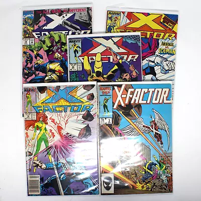 Lot Of 5 Vintage X-Factor Marvel Comic Books - Issues #3 #18 #22 #49 #74 Nice! • £14.59