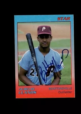 Aurelio Llanos Martinsville Phillies 1989 Star Authentic Autographed Card • $3.99