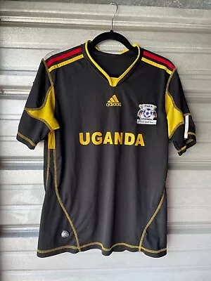 Adidas UGANDA FUFA National Team Cranes Soccer Football Jersey Shirt Men's Med • $19.95