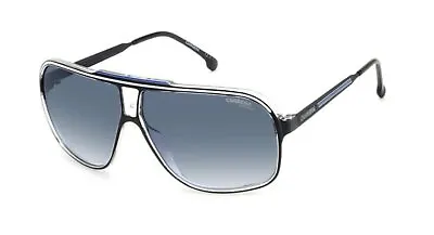 NEW Carrera GRAND PRIX 3 D5108 Black White & Blue Sunglasses With Blue Lenses • $84.95