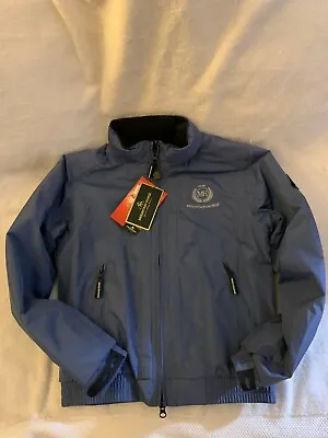 NWT MOUNTAIN HORSE CREW JACKET II JR INDIGO BLUE CHILDS Size S BUILT IN HOOD  • $39.99