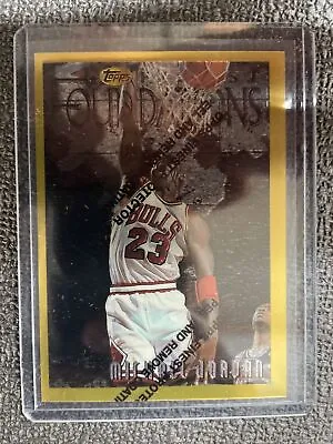 96-97 Topps Finest Foundations Gold Michael Jordan W/ Protective Coating • $350