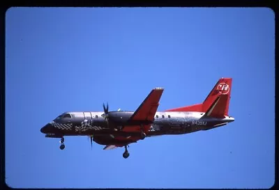 Original Airline Slide 35MM Northwest Airlink SAAB-340 Special Color With Map • $2