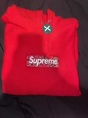 Supreme Bandana Box Logo Hoodie Size L FW19 Size Large New Size L • $280