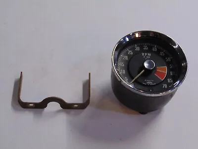 1962-64 MGB Jaeger RN 2312/01  Mechanical Tachometer-Bracket-Needs Work-S4 L #10 • $45