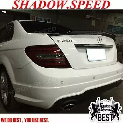 FRP V Look Rear Trunk Spoiler Wing Fits 2008~2013 Mercedes Benz C W204 Sedan • $153.22