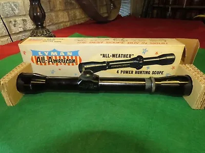 $149.95 • Buy Vintage Lyman All American 4x Rifle Hunting Scope, #1 Crosswire,  Made In USA