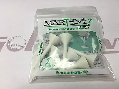 MARTINI 2 Golf Tees - 1 Pack Of 6 White SHORT Tees 2  • $9.49