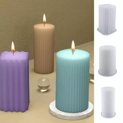 £3.68 • Buy Candle Mould Geometric Shape DIY Perfume Soap Candle Making Silicone Wax