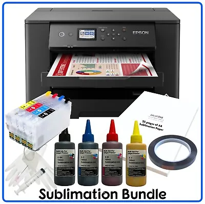 Sublimation Bundle: Epson WF-7310 A3+ Printer + Non-oem Ink Cartridges & Paper • £399