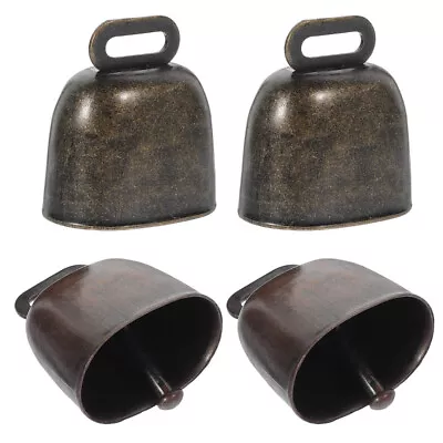 4 Pcs Goat Bell Farming Grazing Bells Cow Copper Bell Vintage Bell Horse Bell • $9.83