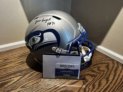 Authenticated Seattle Seahawks Steve Largent Signed NFL Helmet • $250