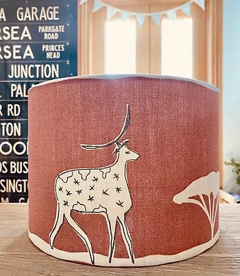 Made To Order Lampshade Vanessa Arbuthnott Wild & Free Animal Fabric Terracotta • £80