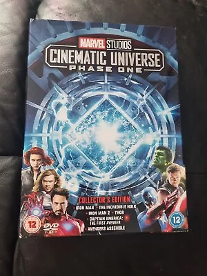 Marvel Studios Cinematic Universe Collectors Ed Phase One DVD 6 Movies + Posters • £12.99