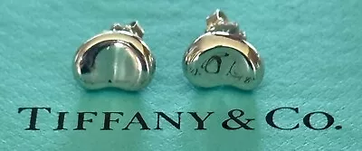 Tiffany & Co Elsa Peretti  Bean  Earrings  Sterling Silver 925 • $199.95