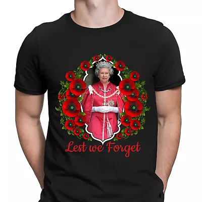 Lest We Forget Queen Elizabeth II Anniversary Remembrance Day Mens T-Shirts#UJG3 • £9.99