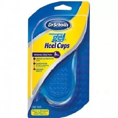 Dr.Scholls Massaging Gel Heel Cups Mens & Womens Medium • $10.49