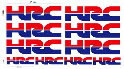 Fe Kit 10 Stickers Hrc Motorcycle Helmet Stickers Decals Stickers  • $9.40