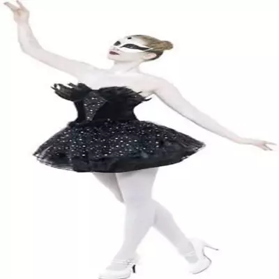 £43.99 • Buy Smiffys Adult Women's Gothic Swan Masquerade S - UK Size 08-10, Black 