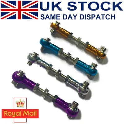 £6.49 • Buy 1/10 RC Alloy Steering Linkage Arm Track Rods 35mm - 45mm, Tamiya, Traxxas, HPI