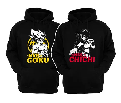 🔥 Her Goku His Chichi Couple Matching Hoodies  Adult Pullover  DBZ Fans Gift • $29.95