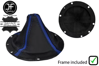 Black&blue Stripe Lthr Manual Shift Boot + Plastic Frame For Dodge Viper 03-06 • $296.94