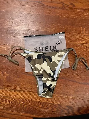 Womens Shein Camo Bikini Bottoms Bathing Suit / Large • £9.65