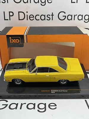 IXO Models 1970 Plymouth Road Runner 440 Yellow Muscle Car 1:43 Diecast NEW • $39.99